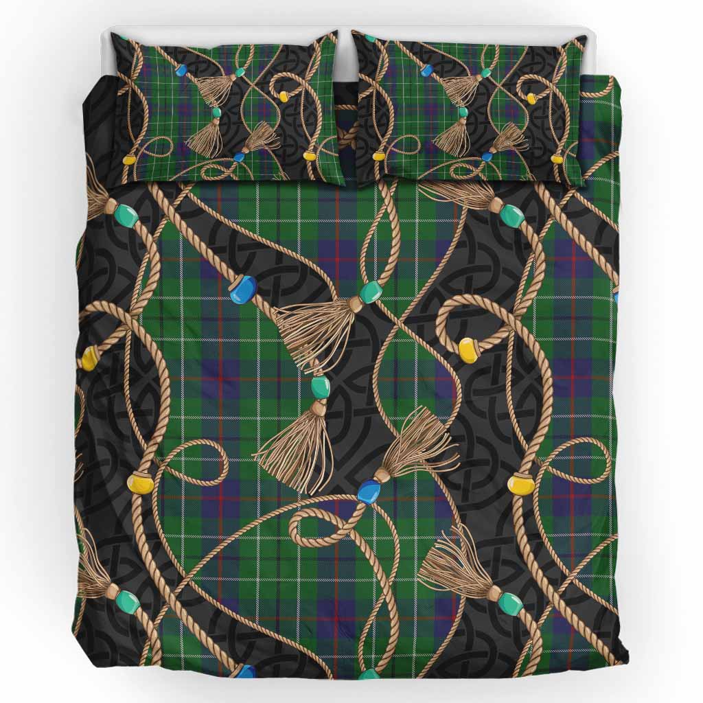 Duncan Scottish Tartan Twisted Ropes Stylized Bedding Set UK Bedding Set UK King 91*87 inch - Tartan Vibes Clothing