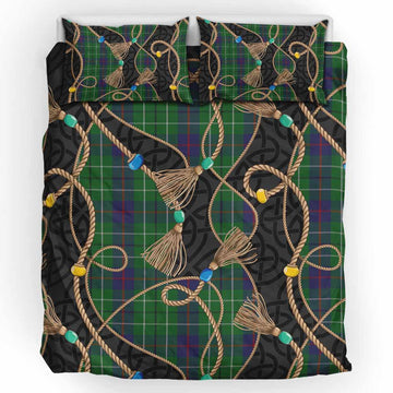 Duncan Scottish Tartan Twisted Ropes Stylized Bedding Set