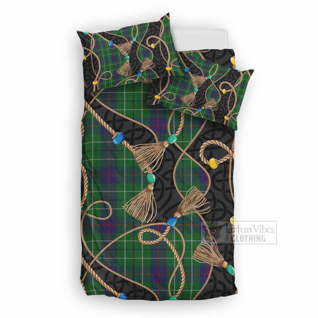 Duncan Scottish Tartan Twisted Ropes Stylized Bedding Set UK Bedding Set UK Double 79*79 inch - Tartan Vibes Clothing