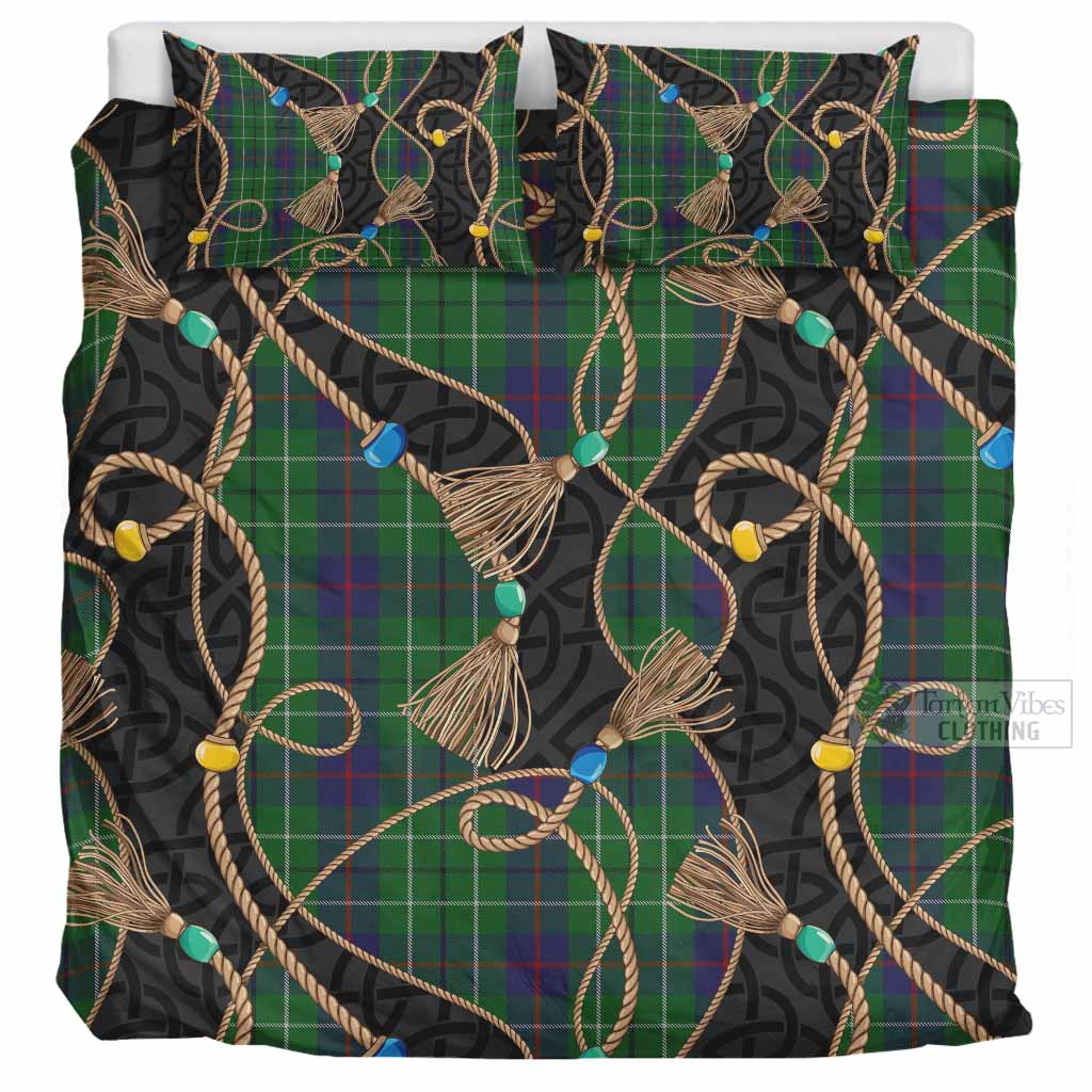 Duncan Scottish Tartan Twisted Ropes Stylized Bedding Set UK Bedding Set UK Super King 104*94 inch - Tartan Vibes Clothing