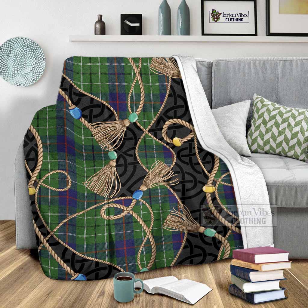Duncan Scottish Tartan Twisted Ropes Stylized Blanket - Tartan Vibes Clothing