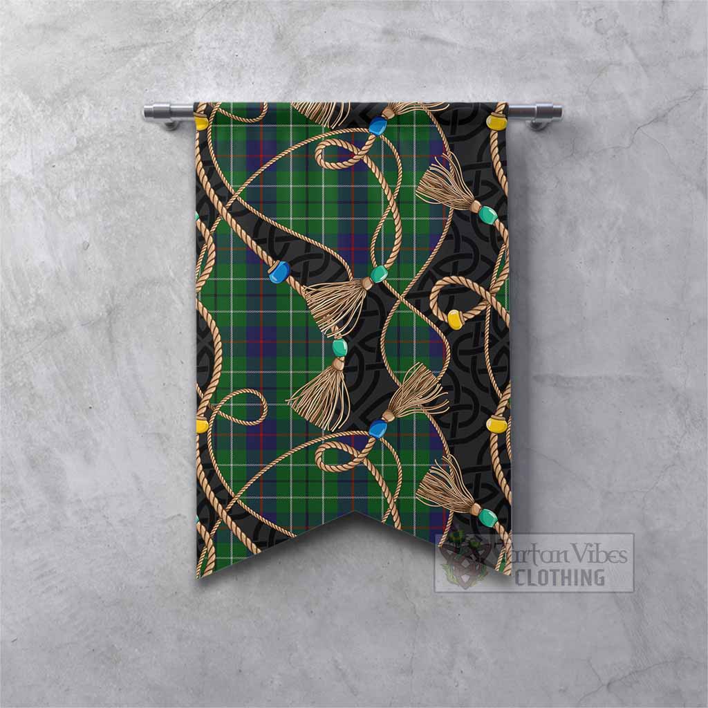 Duncan Scottish Tartan Twisted Ropes Stylized Gonfalon Fishtail - Tartan Vibes Clothing