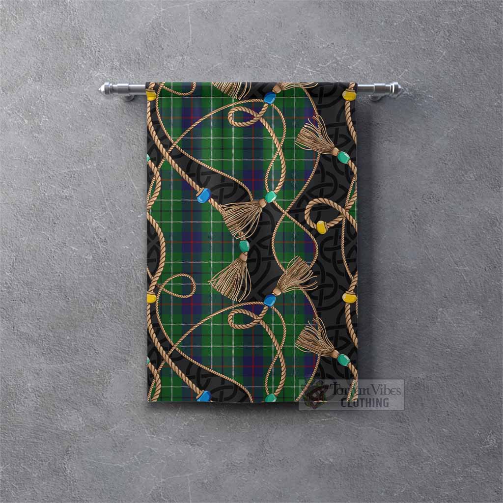 Duncan Scottish Tartan Twisted Ropes Stylized Gonfalon Rectangle - Tartan Vibes Clothing