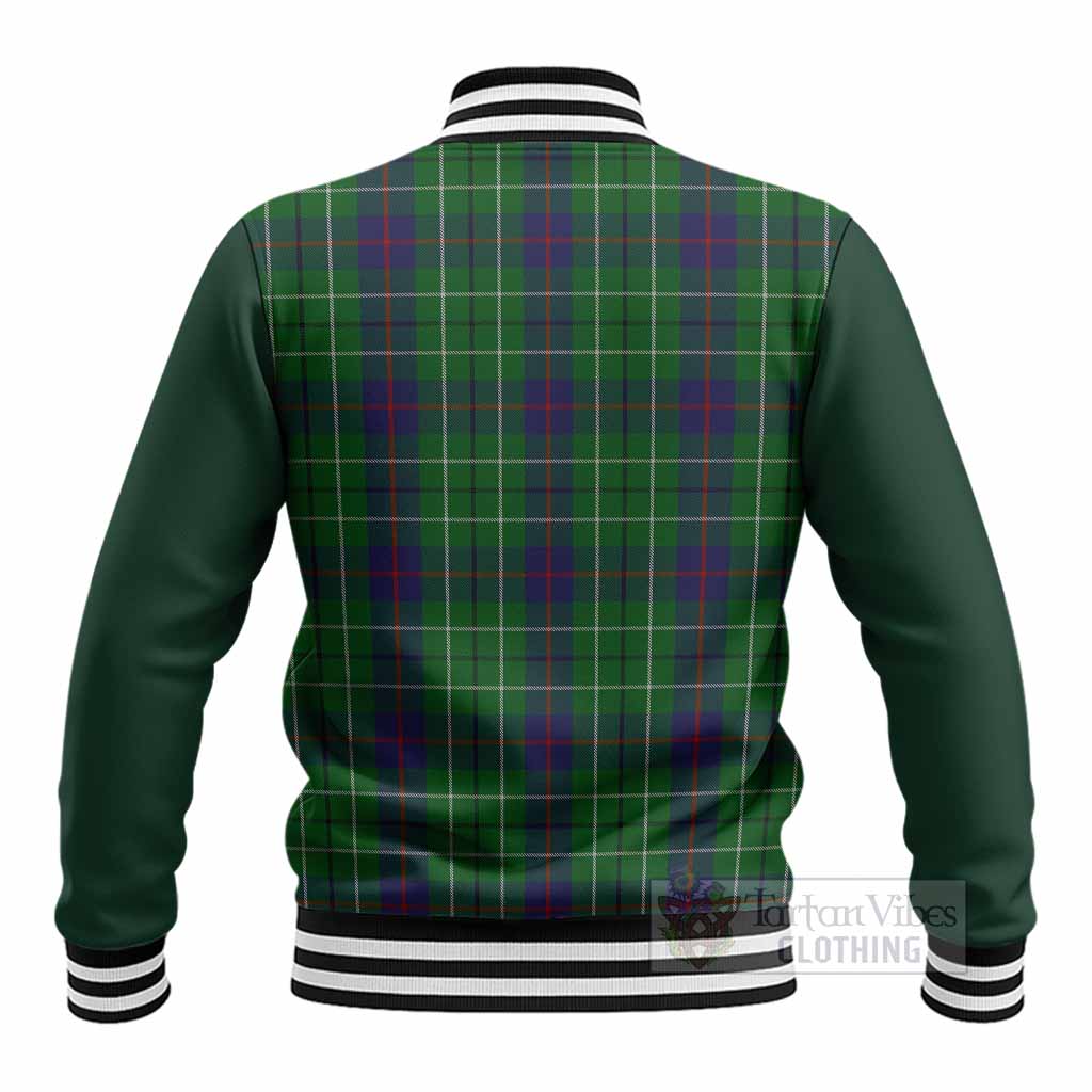 Duncan Tartan Accent Baseball Jacket with Family Crest