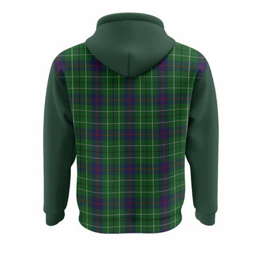 Duncan Tartan Accent Hoodie with Family Crest
