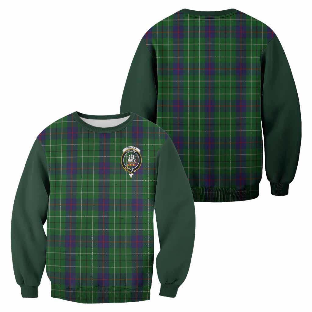Duncan Tartan Accent Sweatshirt with Family Crest