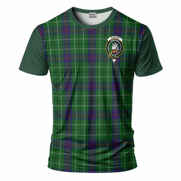 Duncan Tartan Accent T-Shirt with Family Crest