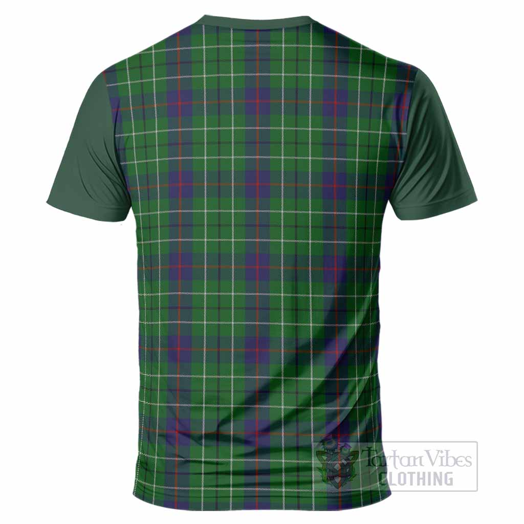 Duncan Tartan Accent T-Shirt with Family Crest