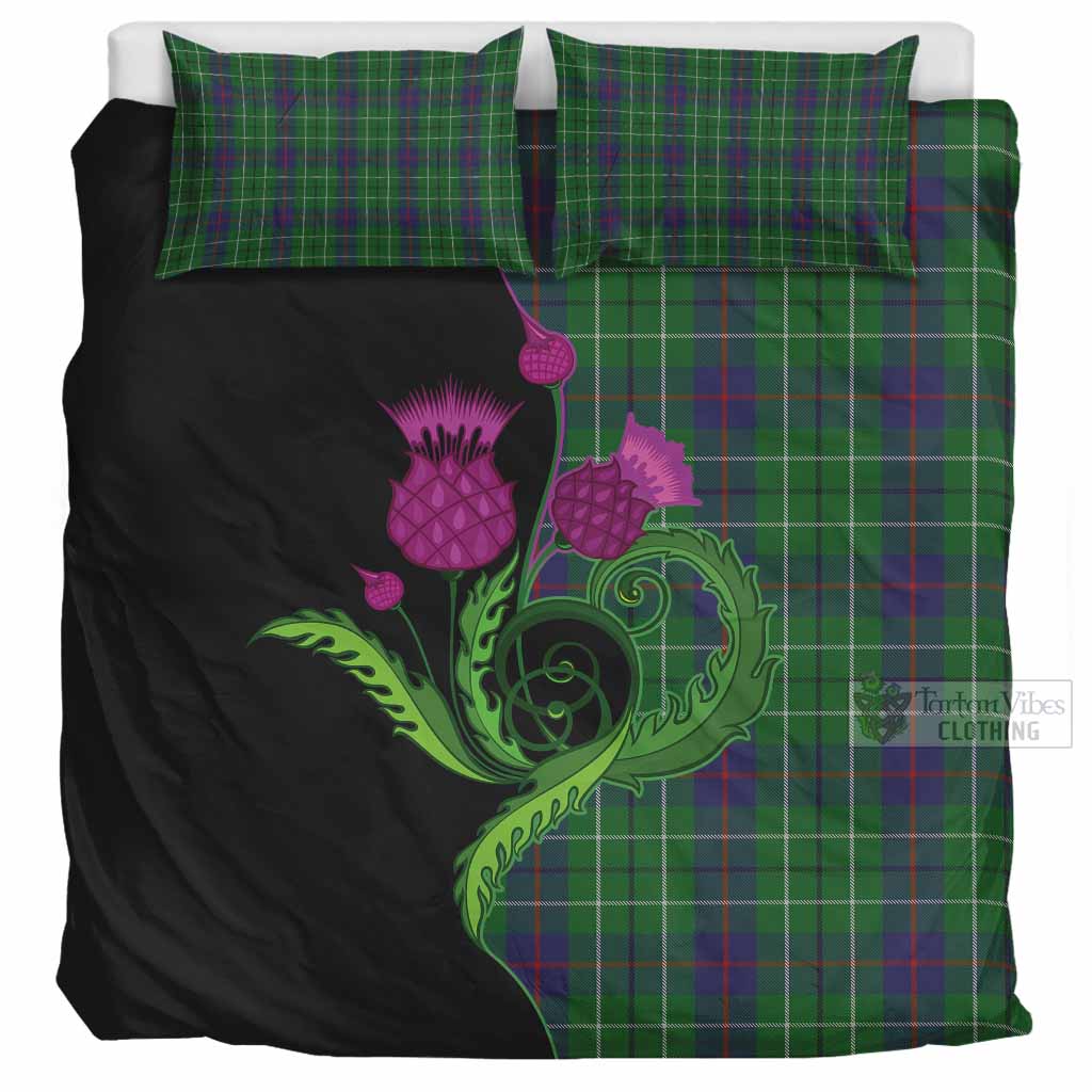 Duncan Tartan Bedding Set Traditional Scottish Thistle UK Bedding Set UK Super King 104*94 inch - Tartan Vibes Clothing