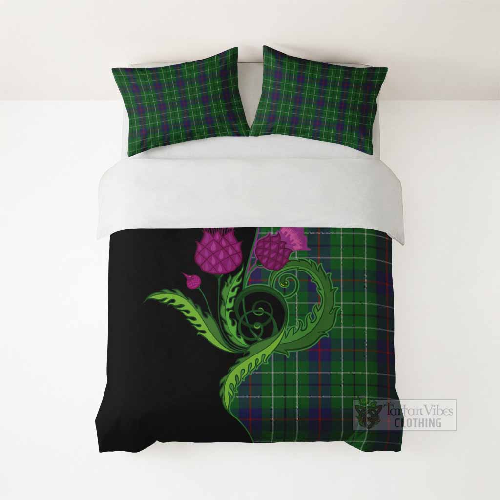 Duncan Tartan Bedding Set Traditional Scottish Thistle - Tartan Vibes Clothing