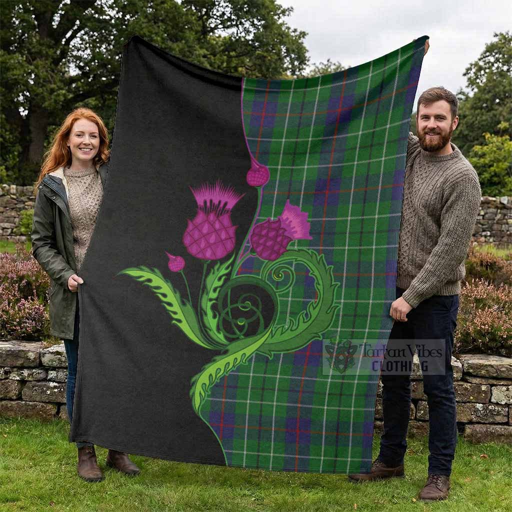 Duncan Tartan Blanket Traditional Scottish Thistle - Tartan Vibes Clothing