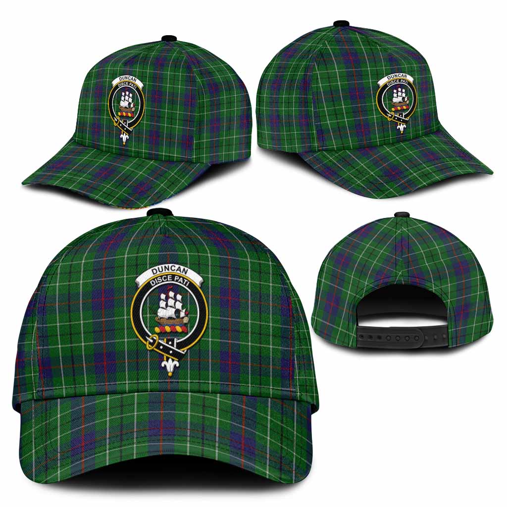 Duncan Tartan Classic Cap with Family Crest