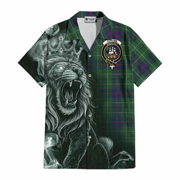 Duncan Tartan Cotton Hawaiian Shirt Roaring Lion Heritage