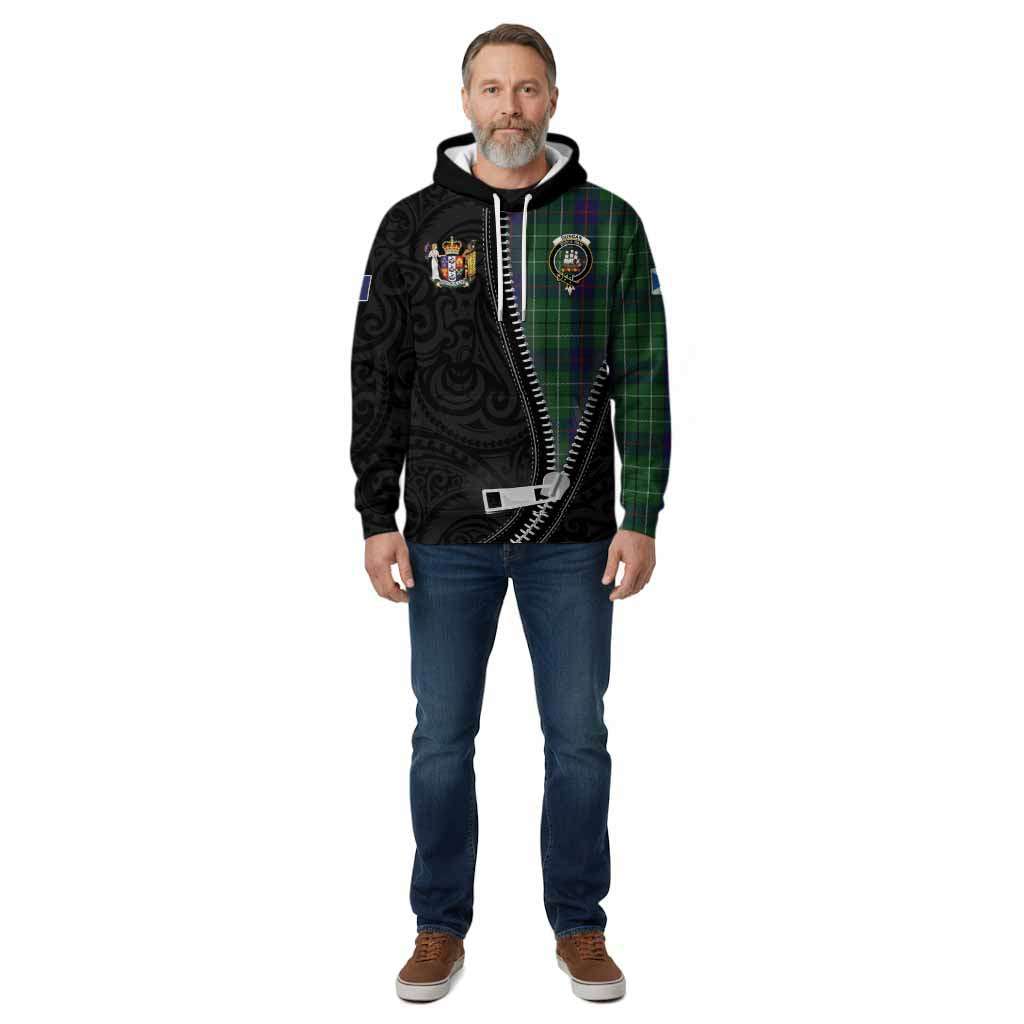 Duncan Tartan Cotton Hoodie New Zealand Pattern Unique Zipper Stylized