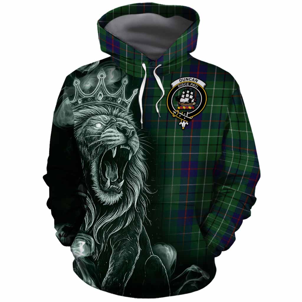 Duncan Tartan Cotton Hoodie Roaring Lion Heritage