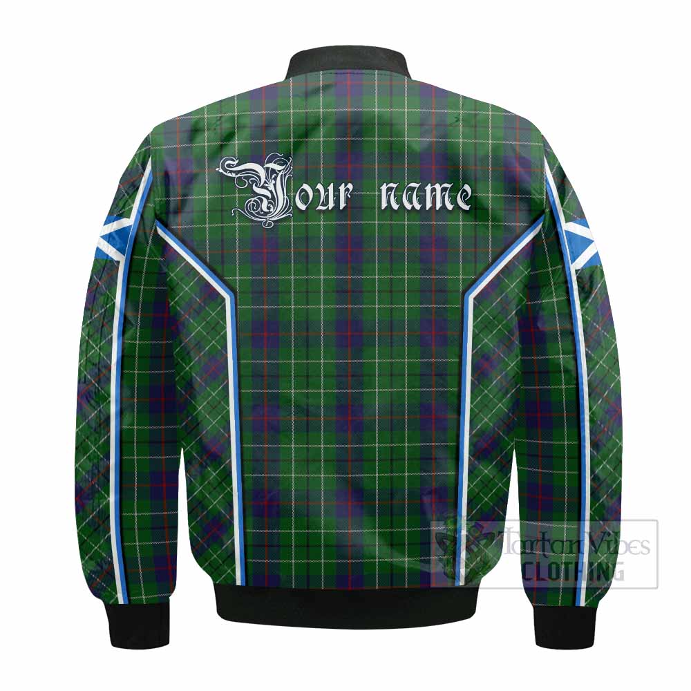 Duncan Tartan Crest Bomber Jacket Scotland Coat of Arm Flag Style - Tartan Vibes Clothing