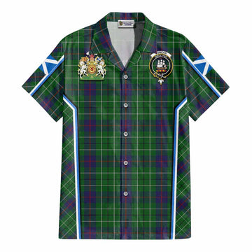 Duncan Tartan Crest Cotton Hawaiian Shirt Scotland Coat of Arm Flag Style - Tartan Vibes Clothing