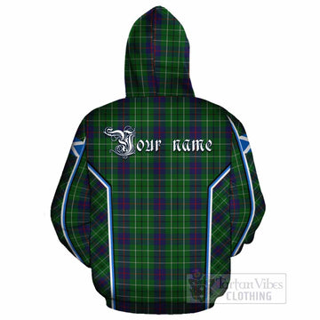 Duncan Tartan Crest Cotton Hoodie Scotland Coat of Arm Flag Style