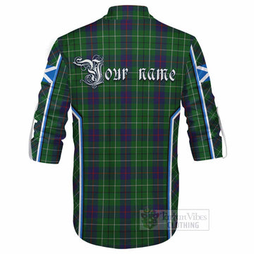 Duncan Tartan Crest Ghillie Kilt Shirt Scotland Coat of Arm Flag Style