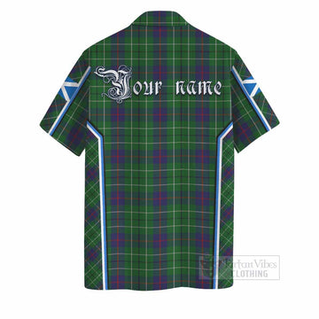 Duncan Tartan Crest Hawaiian Shirt Scotland Coat of Arm Flag Style