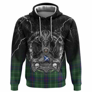 Duncan Tartan Crest Hoodie Celtic Odin's Raven Legacy