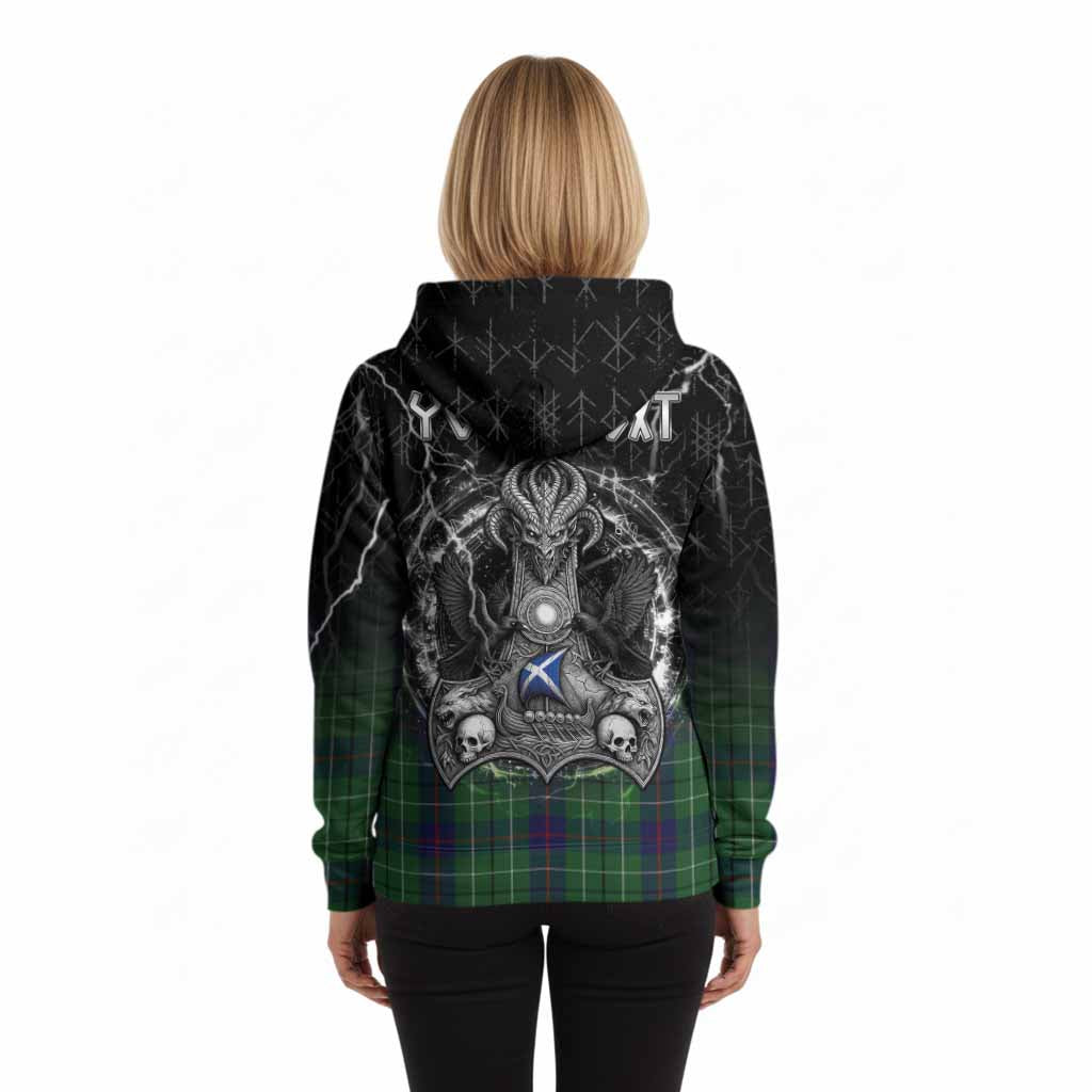 Duncan Tartan Crest Hoodie Celtic Odin's Raven Legacy