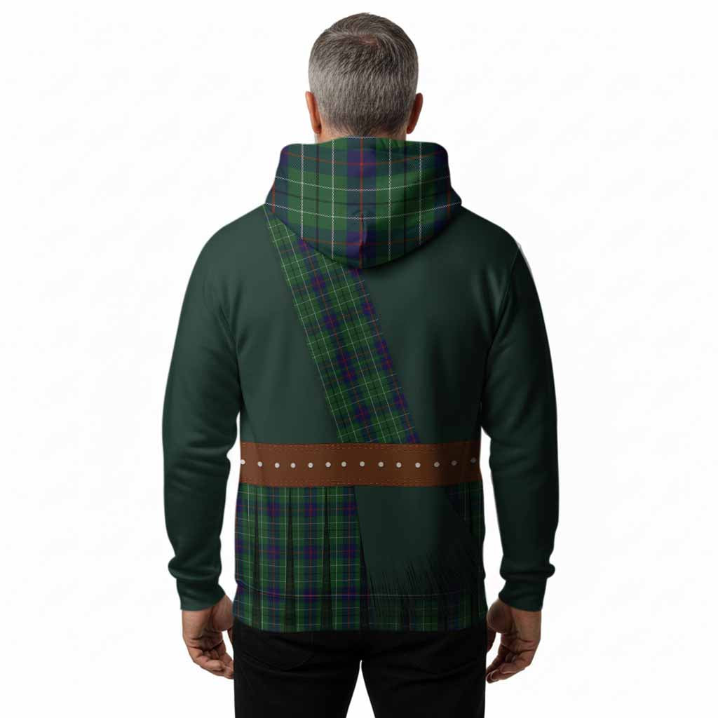 Duncan Tartan Crest Hoodie Kilt Costume Style