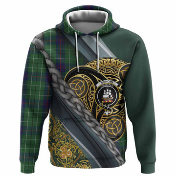 Duncan Tartan Crest Hoodie Scottish Triskele Celtic