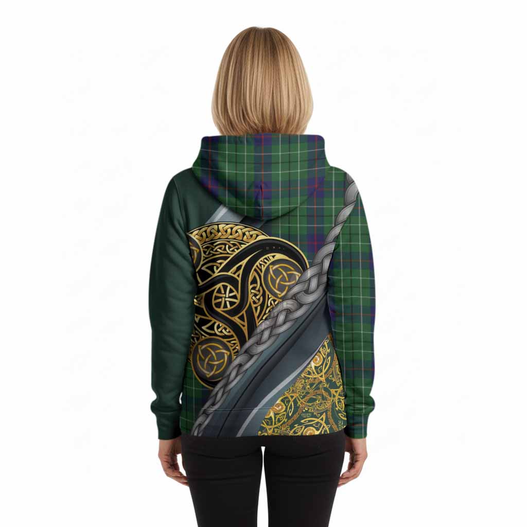 Duncan Tartan Crest Hoodie Scottish Triskele Celtic