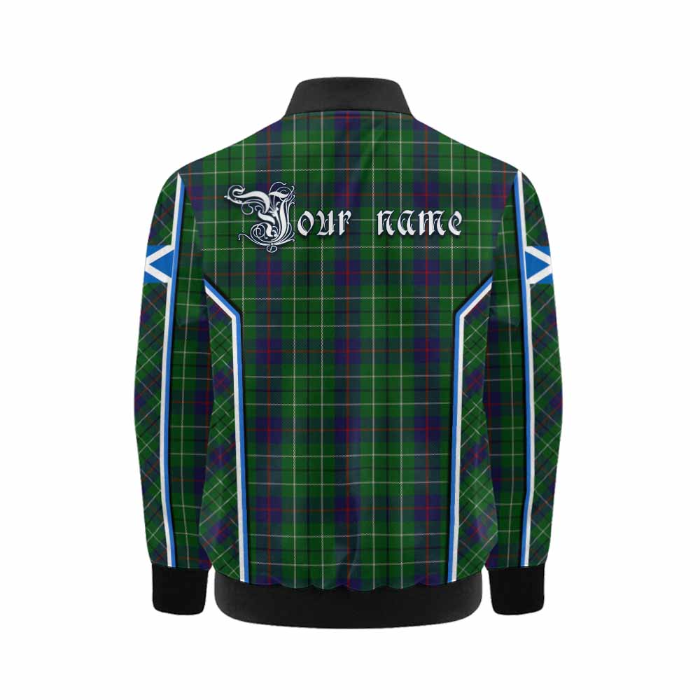 Duncan Tartan Crest Kid Bomber Jacket Scotland Coat of Arm Flag Style - Tartan Vibes Clothing