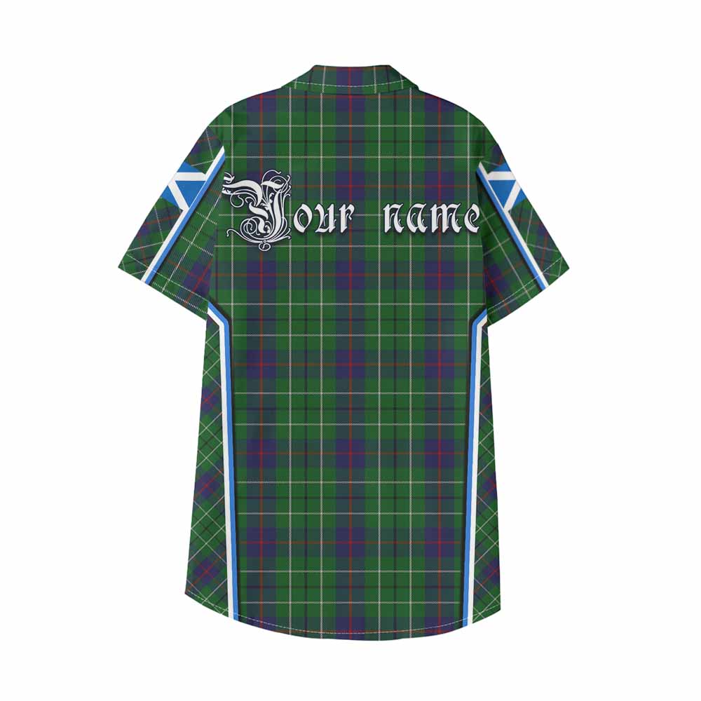 Duncan Tartan Crest Kid Hawaiian Shirt Scotland Coat of Arm Flag Style - Tartan Vibes Clothing