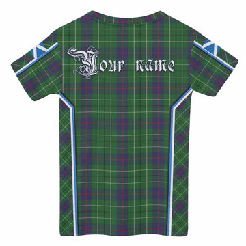 Duncan Tartan Crest Kid T-shirt Scotland Coat of Arm Flag Style