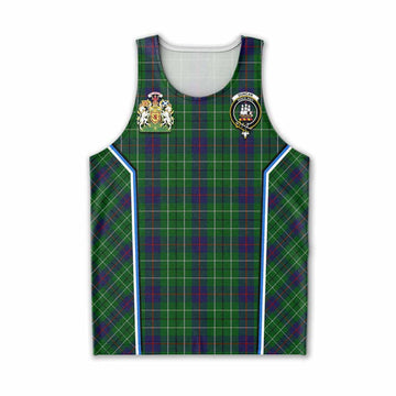 Duncan Tartan Crest Men Tank Top Scotland Coat of Arm Flag Style