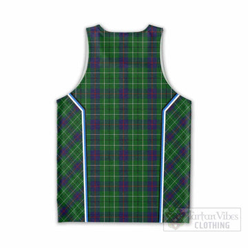 Duncan Tartan Crest Men Tank Top Scotland Coat of Arm Flag Style