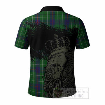 Duncan Tartan Crest Polo Shirt Crowned Lion Heritage Style