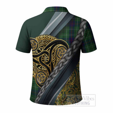 Duncan Tartan Crest Polo Shirt Scottish Triskele Celtic