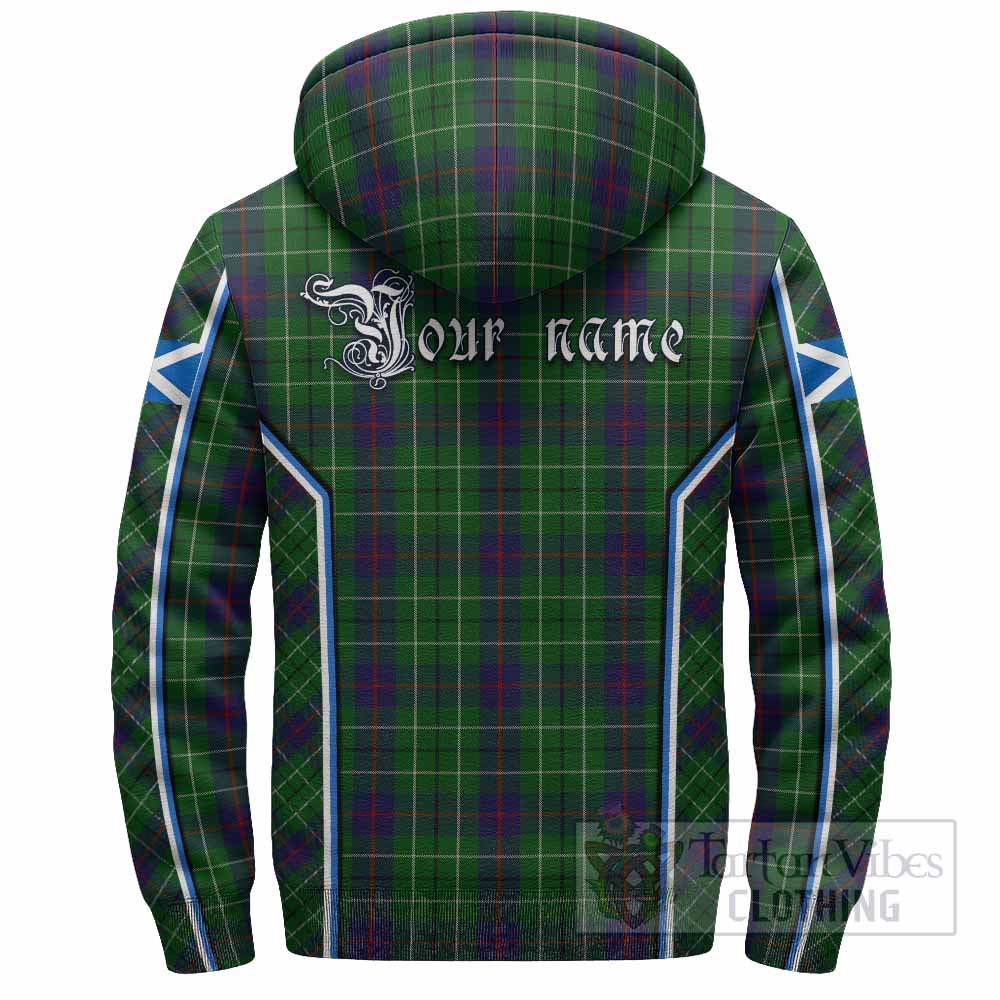 Duncan Tartan Crest Sherpa Hoodie Scotland Coat of Arm Flag Style - Tartan Vibes Clothing