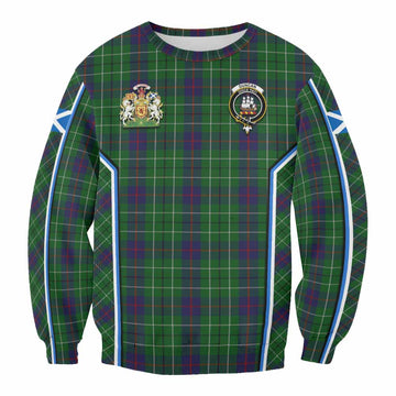Duncan Tartan Crest Sweatshirt Scotland Coat of Arm Flag Style