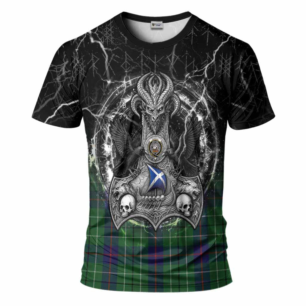Duncan Tartan Crest T-Shirt Celtic Odin's Raven Legacy