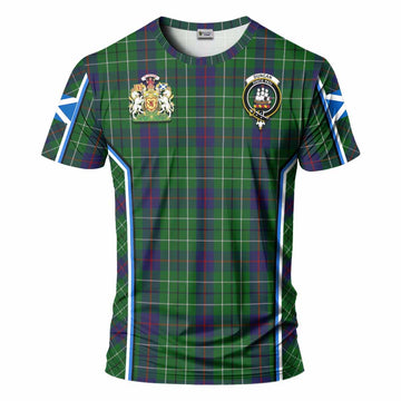 Duncan Tartan Crest T-shirt Scotland Coat of Arm Flag Style - Tartan Vibes Clothing