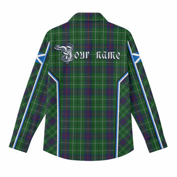 Duncan Tartan Crest Women Casual Shirt Scotland Coat of Arm Flag Style - Tartan Vibes Clothing