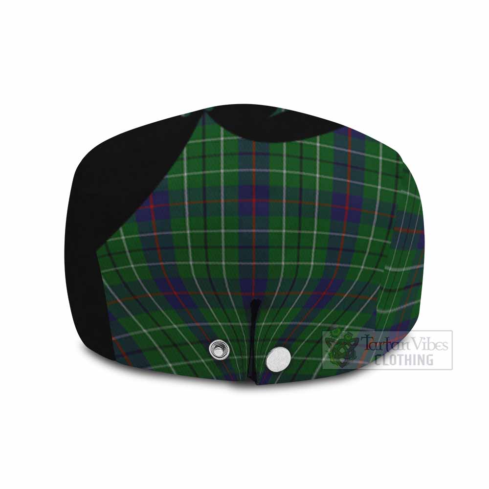 Duncan Tartan Family Crest Flat Cap, Jeff Cap Scotland Thistle Floral