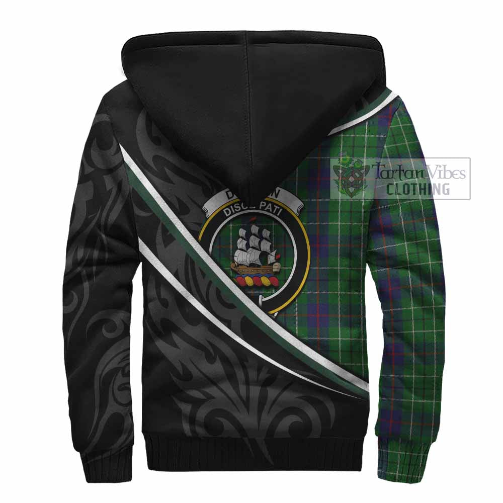 Duncan Tartan Family Crest Sherpa Hoodie Celtic Scottish Thistle Floral - Tartan Vibes Clothing