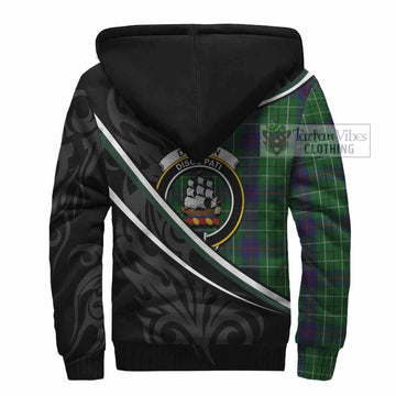 Duncan Tartan Family Crest Sherpa Hoodie Celtic Scottish Thistle Floral
