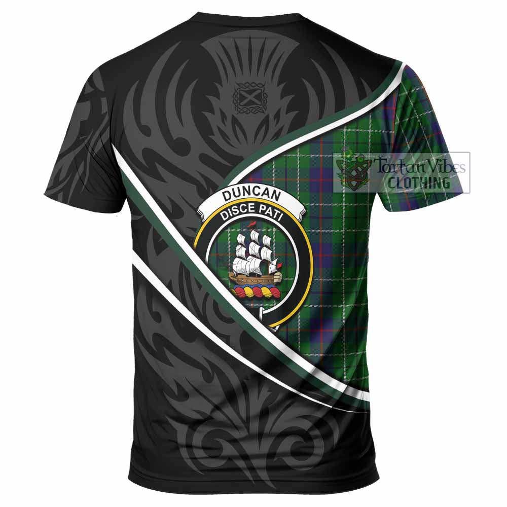 Duncan Tartan Family Crest T-shirt Celtic Scottish Thistle Floral - Tartan Vibes Clothing