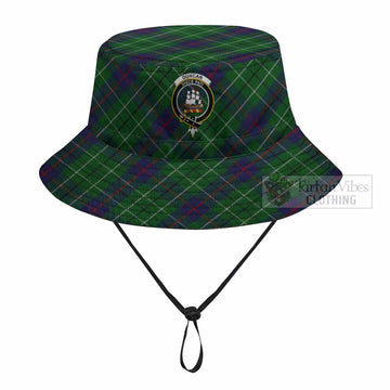 Duncan Tartan Fishing Hat with Family Crest