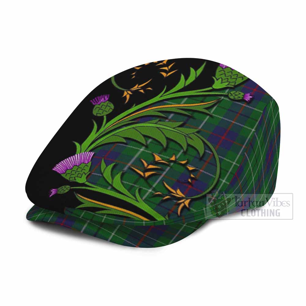 Duncan Tartan Flat Cap, Jeff Cap Scottish Thistle Pride Heritage Art - Tartan Vibes Clothing