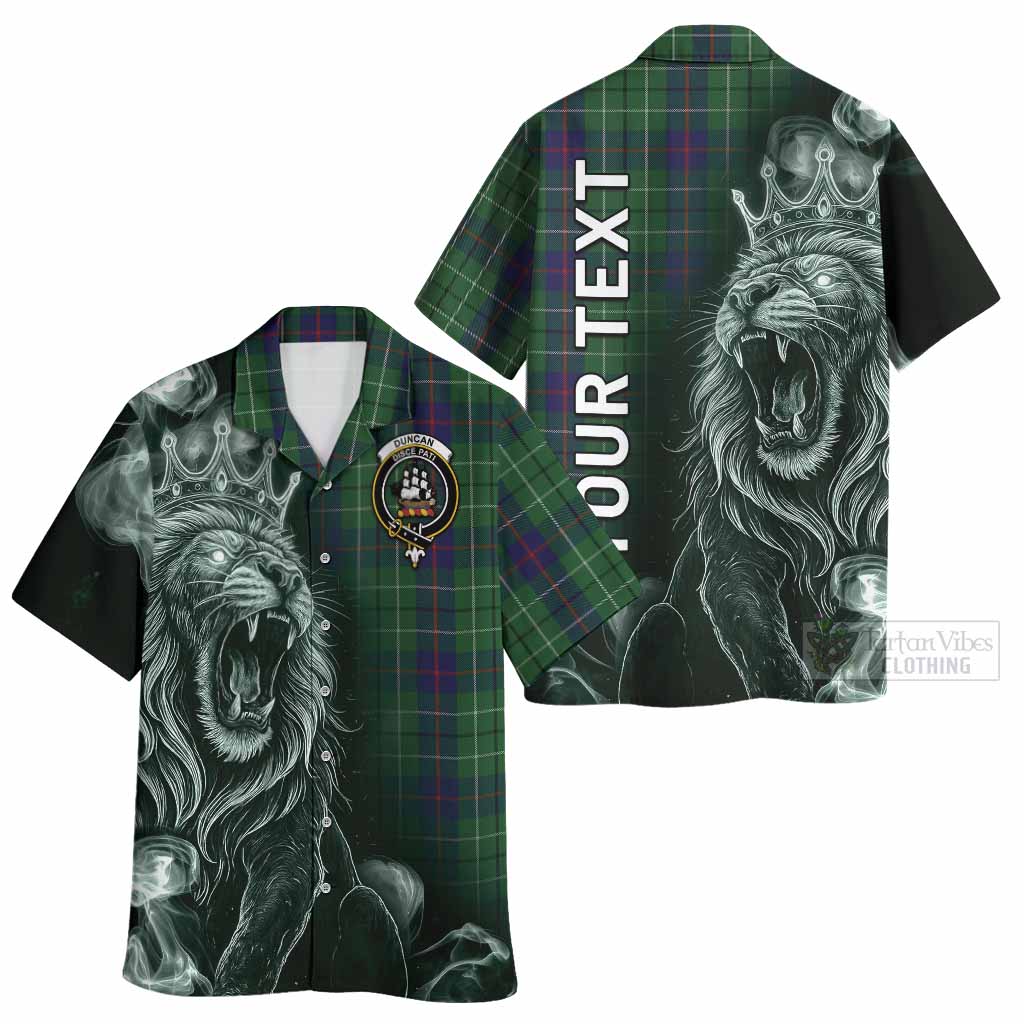 Duncan Tartan Hawaiian Shirt Roaring Lion Heritage