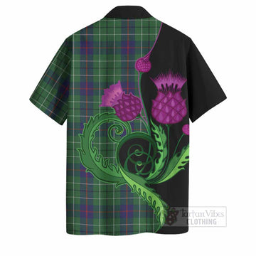 Duncan Tartan Hawaiian Shirt Traditional Scottish Thistle
