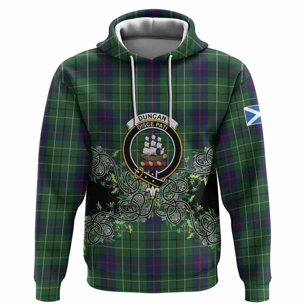 Duncan Tartan Hoodie Thistle Scottish Spirit